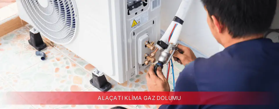 Alaçatı İlçemi ECA Klima Gaz Dolumu